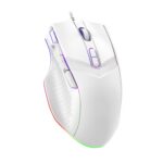 LEWENTECH Gaming Mouse 6 Adjustable DPI Up to 7200 Wired PC Gaming Mouse 8 Programmable Buttons 13 Adjustable RGB LED Modes 1.5 M Drag-Free Paracord Ergonomic Mouse Windows/PC/Mac/Laptop (White)