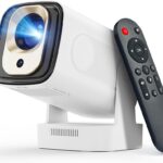 【Auto Focus&1080P】Magcubic Mini Smart Projector with 4K Support, Portable Projector with Wifi and Bluetooth, 5W Speaker, Built in Apps, Voice Control, Outdoor Movie Projector