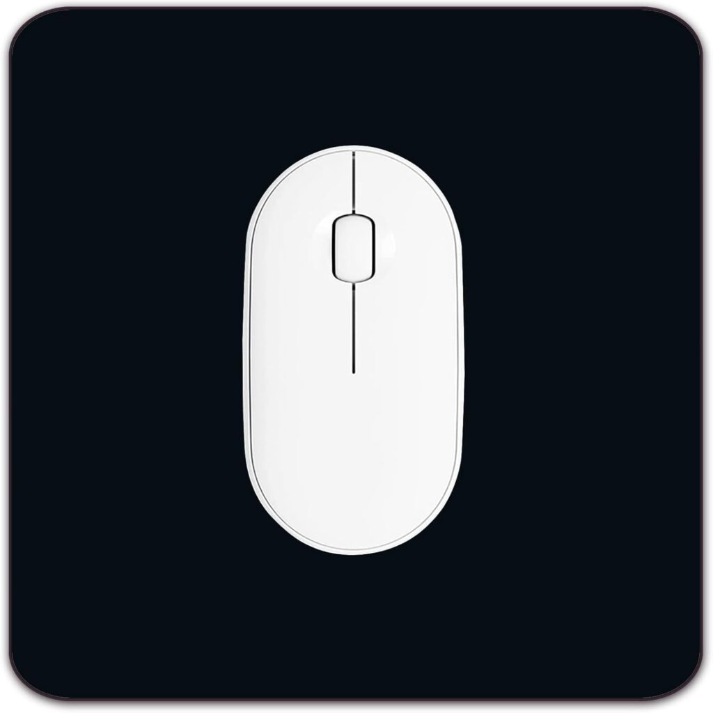 Premium Square Waterproof Mouse Pad – Non-Slip Rubber Base, 9×9 inches (Black)