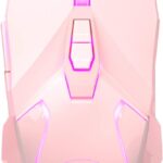 MageGee G10 Gaming Mouse Wired, 7 Colors Breathing LED Backlit Gaming Mouse, 6 Adjustable Speeds, Ergonomic Optical Computer Mouse with 7 Buttons for Windows PC Gamers