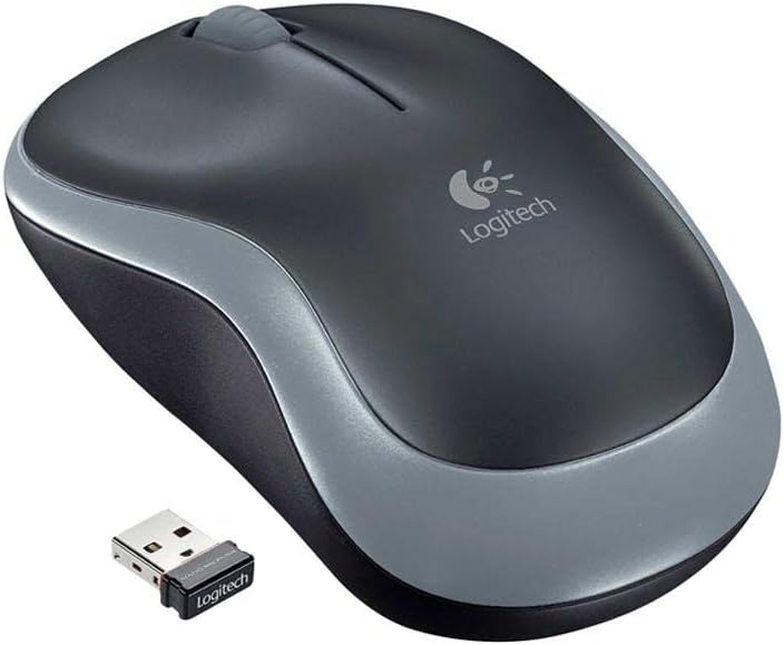Wireless Mouse – Logitech M185 Wireless Mouse,Black Red