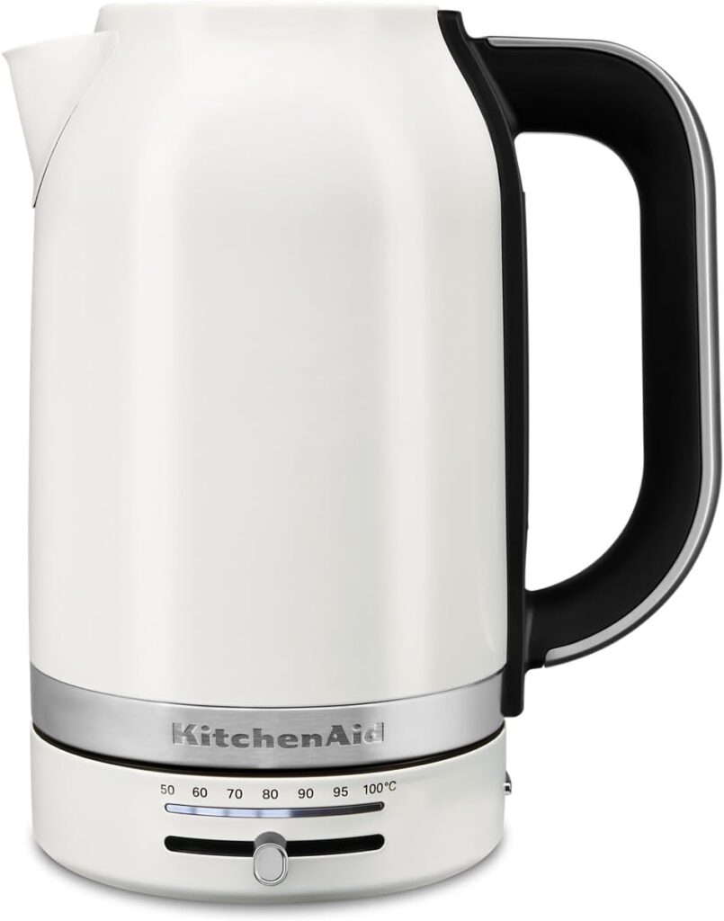 KitchenAid 1.7L Electric Kettle w/Temp Control KEK1701, Porcelain White
