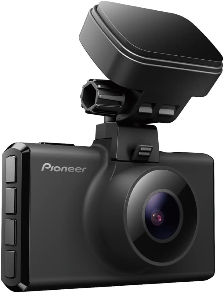 Pioneer VREC-DH300D 2-Channel Dual Recording 1440p WQHD (Wide Quad HD) Dash Camera System with 3” LCD Screen