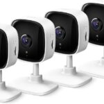 TP-Link Tapo 2K Security Camera for Baby Monitor, Dog Camera w/Motion Detection, 2-Way Audio Siren, Night Vision, Cloud & SD Card Storage, Works w/Alexa & Google Home, 4-Pack (Tapo C110P4)