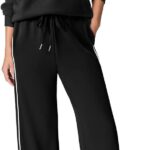Sampeel Women 2 Piece Lounge Sets Sweatsuit Fall Outfits Matching Wide Leg pants Set Tracksuit Trendy Clothes