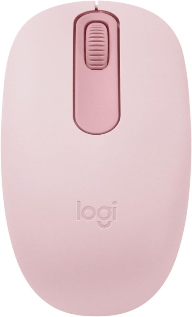 Logitech M196 Bluetooth Wireless Mouse, Compact and Portable Mouse for Laptops, Tablets and More, 12-Month Battery, Smooth Tracking, Compatible with PC and Mac, Windows and macOS – Rose