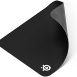 SteelSeries QcK Medium Gaming Mousepad — Black — Non-Slip Silicone Rubber Base — Peak Tracking and Stability — Optimized for Gaming Sensors — 320 mm x 270 mm — FPS, MOBAs, RTS, MMO