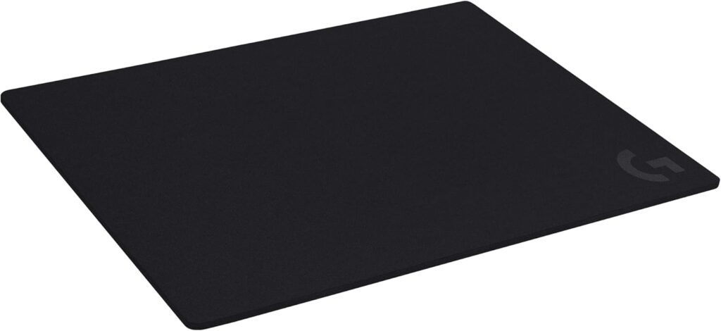 Logitech G740 Large Thick Gaming Mouse Pad, Optimized for Gaming Sensors, Moderate Surface Friction, Non-Slip Mouse Mat, Mac and PC Accessories, 460 x 600 x 5 mm