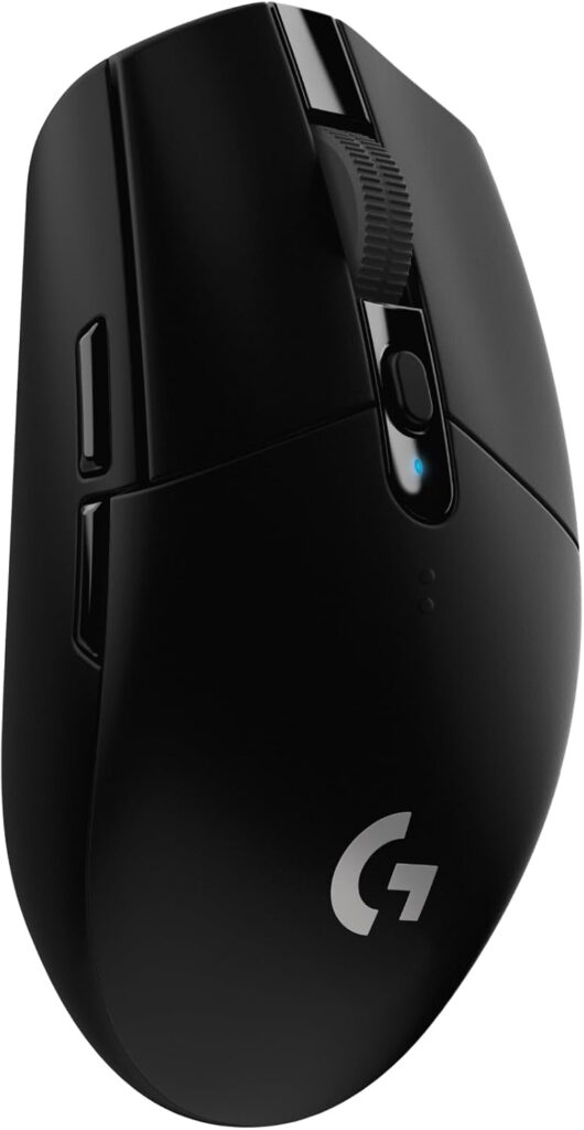 Logitech G305 LIGHTSPEED Wireless Gaming Mouse, Hero 12K Sensor, 12,000 DPI, Lightweight, 6 Programmable Buttons, 250h Battery Life, On-Board Memory, PC/Mac – Black
