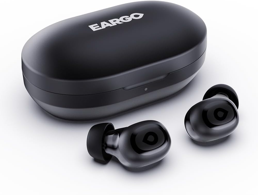 EARGO Link FDA-Registered OTC Adult Hearing Aids – Discreet Wireless Bluetooth Earbuds, Rechargeable, Lifetime Customer Support