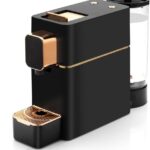 Mini Espresso Coffee Machine for Capsules Compatible with Nespresso OriginalL Machine, Espresso Maker Single Serve, Bestpresso Coffee Capsules Peet’s Espresso more (Black)