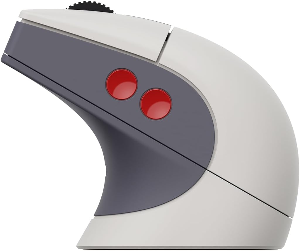 8BitDo Retro R8 Mouse with Charging Dock, PAW 3395 Optical Sensor DPI 26,000, Wireless Mouse with 4K Polling Rate, Programmable Buttons, and Kailh Sword GM X Micro Switches – N Edition