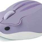 Wireless Mouse Cute Hamster Shape Less Noice Portable Mobile Optical 1200DPI USB Mice Cordless Mouse for PC Laptop Computer Notebook MacBook Kids Girl Boy Men Women Adults School Office Gift (Purple)