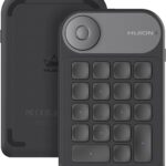 HUION Keydial Mini Bluetooth Programmable Keypad with Dial 5 Keys Anti-ghosting 18 Customized Keys, Wireless Shortcut Keyboard for Drawing Tablet, PC, MacBook, Surface Pro, Laptops