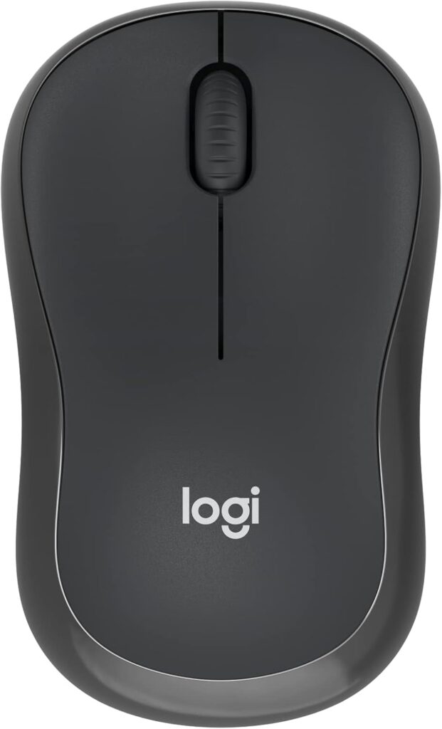 Logitech M240 Silent Bluetooth Mouse, Wireless, Compact, Portable, Smooth Tracking, 18-Month Battery, for Windows, macOS, ChromeOS, Compatible with PC, Mac, Laptop, Tablets – Graphite