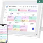 Smart Digital Calendar, 10.1″ HD Smart Touch Screen Home Interactive Electron Calender WiFi Planner,Meal Schedule, Duty Chart,Achievement Rewards- Built-in Digital Photo Frame Function