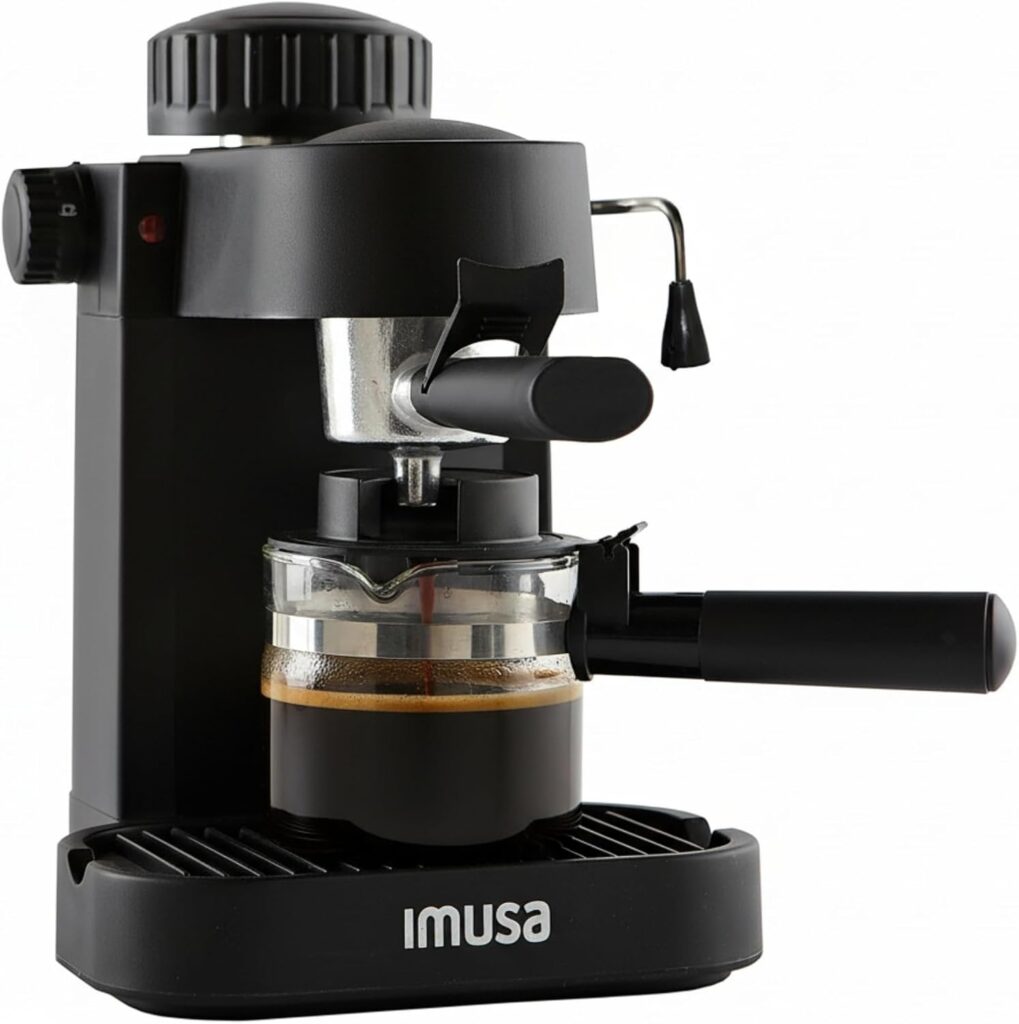 IMUSA USA GAU-18202 4 Cup Espresso/Cappuccino Maker,120 volts, Black