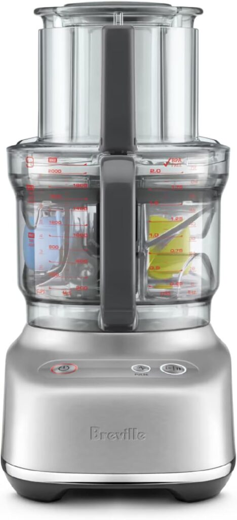 Breville BFP610 Sous Chef 9 Cup Food Processor, Small, Brushed Stainless Steel