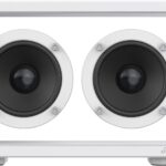 Cassette Portable Bluetooth Speaker, 16W Minimalist Speakers Bluetooth Wireless Loud, HD Powerful Sound and Wide Compatibility V5.3 for Indoor Outdoor – White