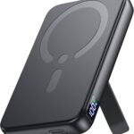 for Magsafe Portable Charger, 12000mAh Wireless Magnetic Power Bank with Stand and PD 20W Fast Charging, for Magsafe Battery Pack Compatible with iPhone 17/16/15/14/13 Series,Travel Camping Essential