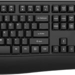 Wireless Keyboard and Mouse Combo, EDJO 2.4G Full-Sized Ergonomic Computer Keyboard with Wrist Rest and 3 Level DPI Adjustable Wireless Mouse for Windows, Mac OS Desktop/Laptop/PC
