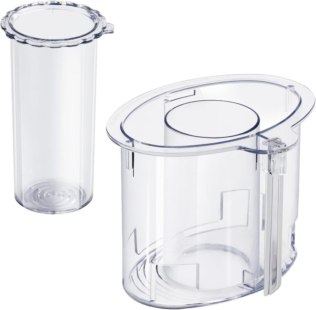 14-cup Large Pusher DLC-2014PT1 and Small Pusher DLC-2014SPT1-1, Compatible 4 Locking Tabs DLC-005AGTXT1 Bowl and DFP-14NWBCT1X Cover, Food Processor Parts Replacement Fits DFP-14 DLC-2014