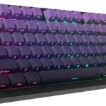 COSTOM WK75 75% Wireless Gaming Mechanical Keyboard,BT5.0/2.4GHz/USB-C, Hot Swappable Pre-lubed Custom Linear Switches,Gasket Structure,RGB Backlit Keyboard for PC/Laptop/Xbox/PS4/PS5 (Purple)