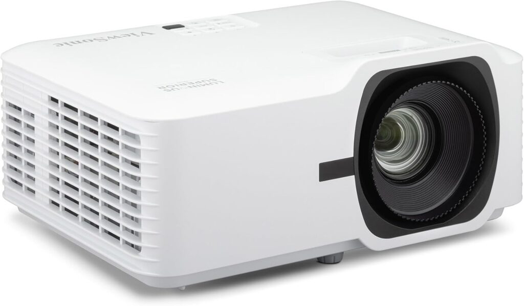 ViewSonic LS630W 4500 Lumens DLP WXGA Laser Projector with 1.3x Optical Zoom, H/V Keystone, 360 Degrees Projection and LAN Control