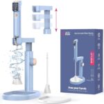 LET’S RESIN Upgraded Rechargeable Resin Mixer with Stand,3-Speed Epoxy Mixer with Minimizing Bubbles, Electric Resin Mixing Tool For Epoxy Resin, Silicone, Paint, DIY Crafts (Included 2 Sizes Paddles)