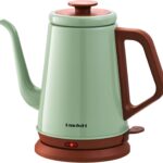 DmofwHi Gooseneck Electric Kettle(1.0L), 100% Stainless Steel BPA Free Classic Pour Over Coffee Kettle | Tea Kettle – Green