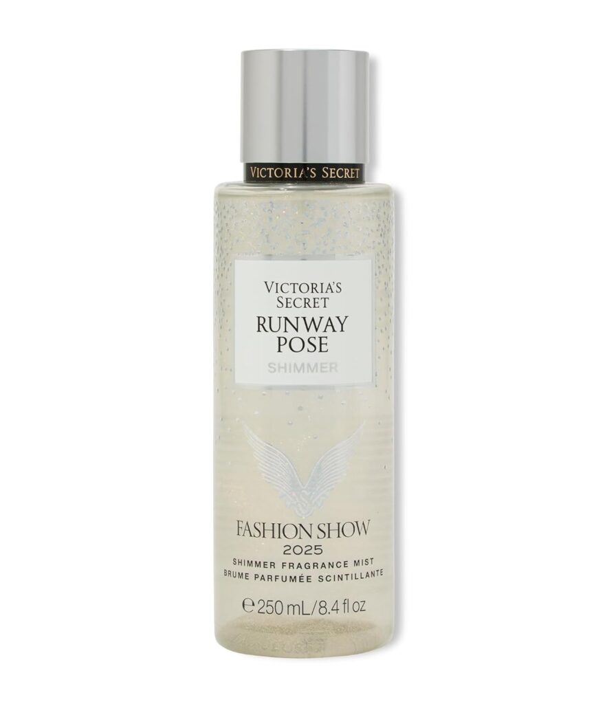 Victoria’s Secret Fashion Show Runway Pose Shimmer Fragrance Mist, Body Spray for Women (8.4 oz)