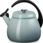 Le Creuset Enamel on Steel Cloche Kettle, 2.2 qt., Sea Salt
