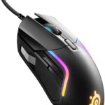 SteelSeries Rival 5 Gaming Mouse with PrismSync RGB Lighting and 9 Programmable Buttons – FPS, MOBA, MMO, Battle Royale – 18,000 CPI TrueMove Air Optical Sensor – Black