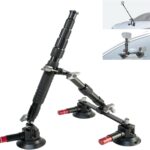 FIFIELD Triple Suction Cup Car Mount Kit with 2in1 Selfie Stick, Quick Release Adjustable Extension Pole Camera Mount for Windshield Dashboard Hood, Compatible with GoPro Insta360 DJI Action Cameras