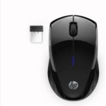 HP X3000 G2 Wireless Mouse – Ambidextrous 3-Button Control, & Scroll Wheel Multi-Surface Technology, 1600 DPI Optical Sensor Win, Chrome, Mac OS Up to 15-Month Battery Life (28Y30AA#ABA, Black)