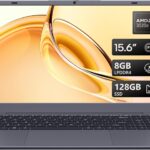 Laptop Computer, AMD Athlon Processor Up to 2.6GHz, 8GB DDR4 RAM 128GB SSD, 15.6″ FHD IPS Display, Perfect for Online Courses, Working from Home, and Watching Video, Gray