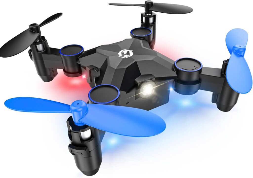 Holy Stone HS190 Foldable Mini Drone for Kids Beginners, RC Nano Quadcopter with Altitude Hold, 3D Flips, High Speeds Rotation, Headless Mode, Throw to Go, One Key Return, Great Gift Toys for Boys and Girls, Blue