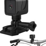 Mini Action Camera 1080P30FPS WiFi Sports Cam, Bike Camera with Audio and Video Recording, Wide Angle Sport Camera with 64GB Card Accessories Kit Suitable for Helmet, Bicycle, etc