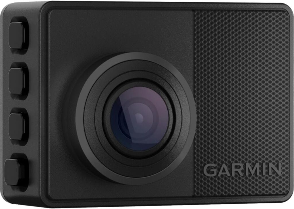 Garmin Dash Cam 67W, 1440p and Extra-Wide 180-degree FOV, Monitor Your Vehicle While Away w/New Connected Features, Voice Control, Compact and Discreet, Includes Memory Card – 010-02505-05