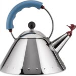Alessi Michael Graves Kettle with Bird Whistle, Blue Handle
