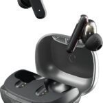 Skullcandy Smokin’ Buds Wireless Earbuds, Bluetooth Headphones, Noise Isolating Fit, Up to 20 Hours Battery, IPX4 Sweat and Water Resistant, Microphone for iPhone Android – Midnight Smoke