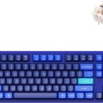 Keychron Q3 QMK/VIA Wired Custom Mechanical Keyboard, Full Aluminum Tenkeyless Layout, Programmable Macro with Hot-swappable Gateron G Pro Brown Switch, Compatible with Mac Windows Linux (Blue)