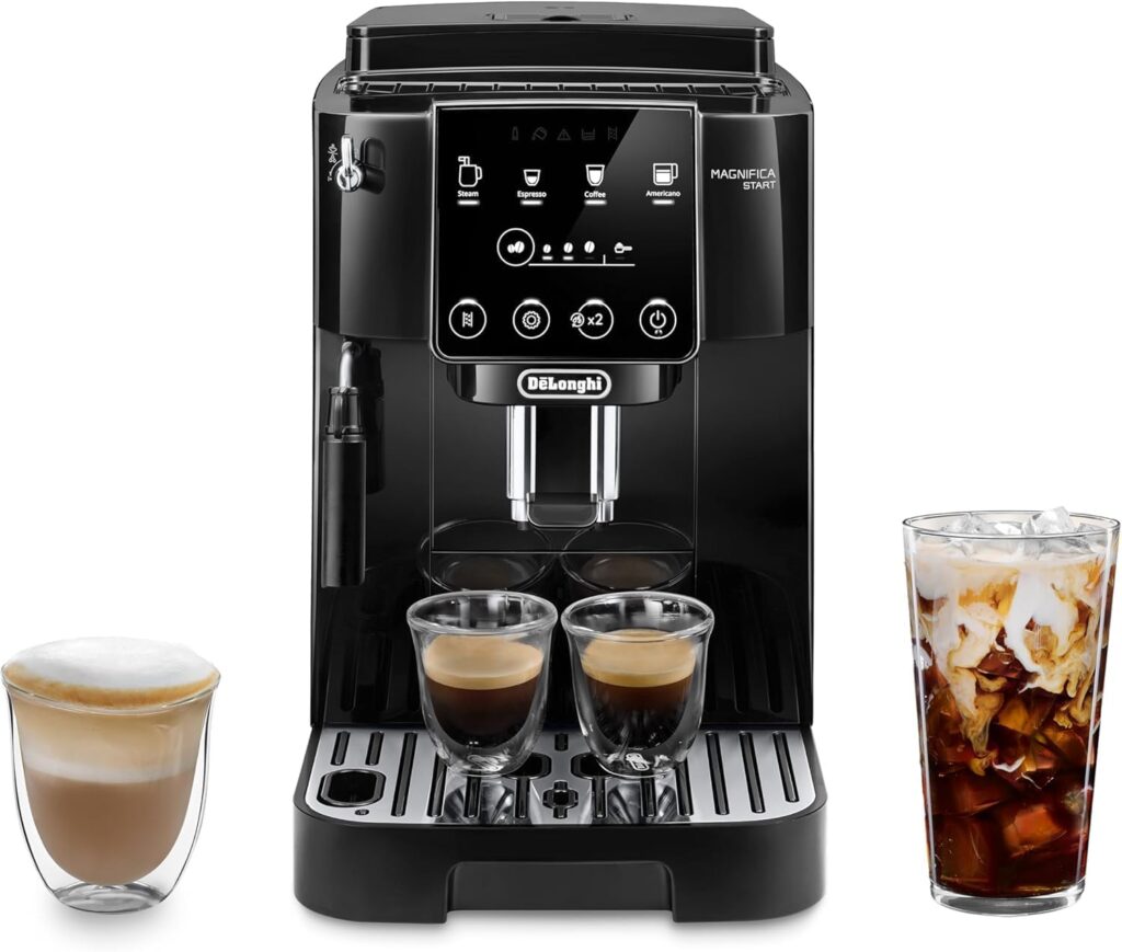 De’Longhi Magnifica Start Automatic Espresso Machine with Manual Frother, Black, ECAM22022SB (Renewed)
