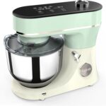 Stand Mixer 6QT Kitchen Mixer with LED Smart Touchscreen, 11-Speed Tilt-Head Mixer with Timer, 4 Preset Menus, Stainless Steel Bowl, Dough Hook, Whisk, Beater,Green