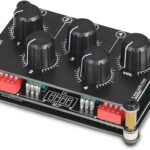 Little Bear MC5 Mini Portable Stereo 4 Channel Audio Mixer Passive Live Studio Console Recording Low Noise (No Power Needed)