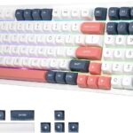 Redragon K723 Wireless Mechanical Gaming Keyboard Creamy, Bluetooth/2.4G/USB-C Wired, RGB Backlit, Hot Swappable Pre-lubed Linear Switches, Custom Gasket Structure for PC/Mac/PS/Xbox, White Blue