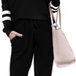 Aloodor Sweatsuit for Women 2 Piece Outfits for Womens Crewneck Sweatshirts Pullover