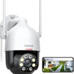 DEKCO 2K WiFi Surveillance Security Camera Outdoor/Home/Dome, Pan-Tilt 360° View, 3MP, Motion Detection and Siren, 2-Way Audio,Full Color Night Vision, Waterproof
