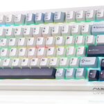 Aula AU75 Mechanical Keyboard,Wireless Gaming Keyboard with Knob,75% Hot Swappable RGB Backlit Custom PBT Keycap for Windows/Mac – Seiya Switch,Blue