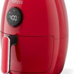 Small Compact Air Fryer, 2.1QT, 4-in-1 Small Mini Airfryer, Bake, Roast, Reheat, 98% Less Oil, Adjustable Temperature Control w/ 60min Timer, Quiet, Nonstick & Dishwasher Safe Basket, BPA-Free, Red